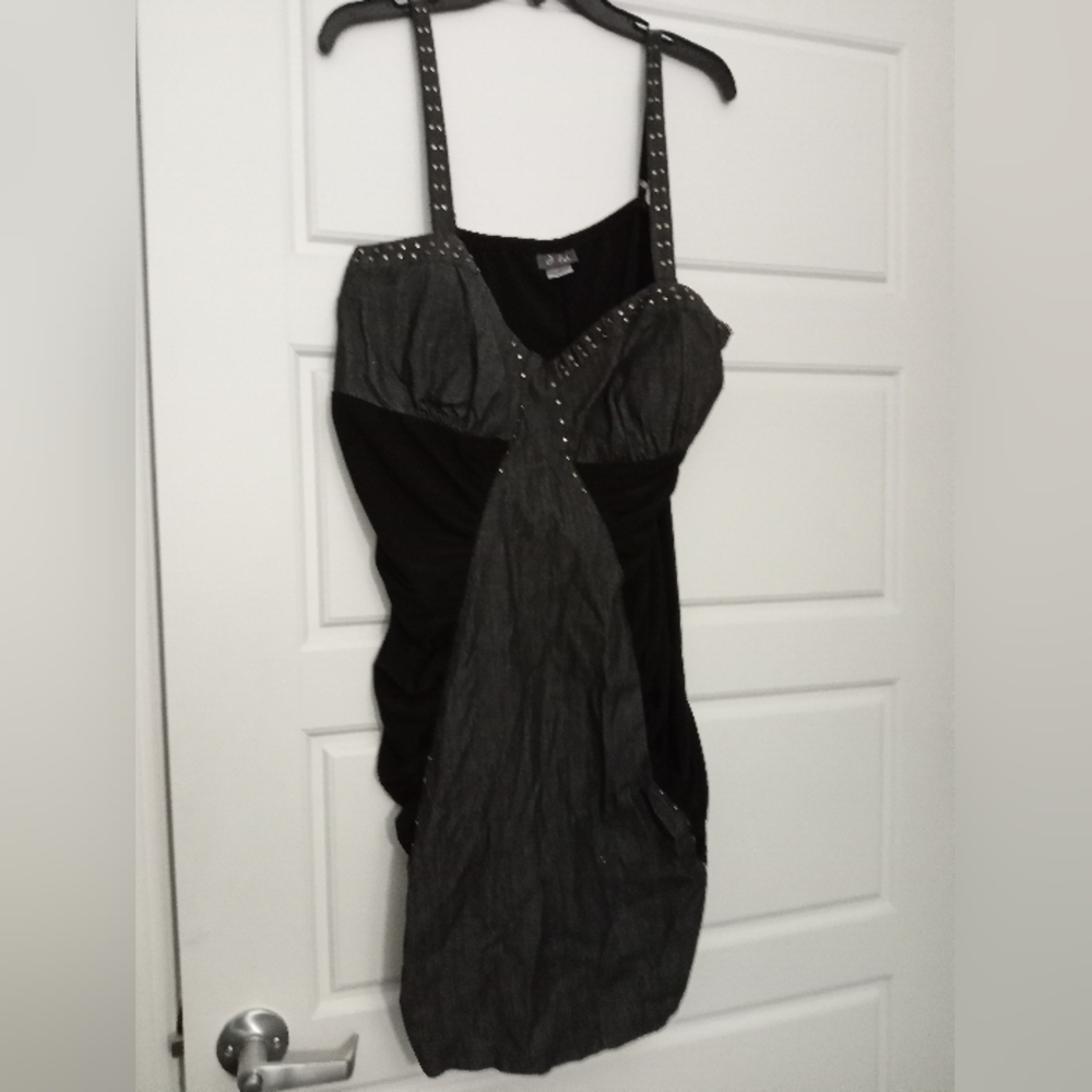 Dots metallic dress Plus size 2x